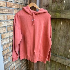Nike Orange/Coral Phoenix Center Check Hoodie